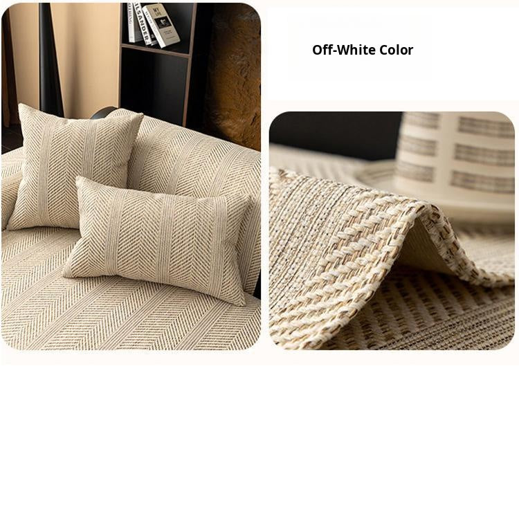 Off-white faux linen color and texture