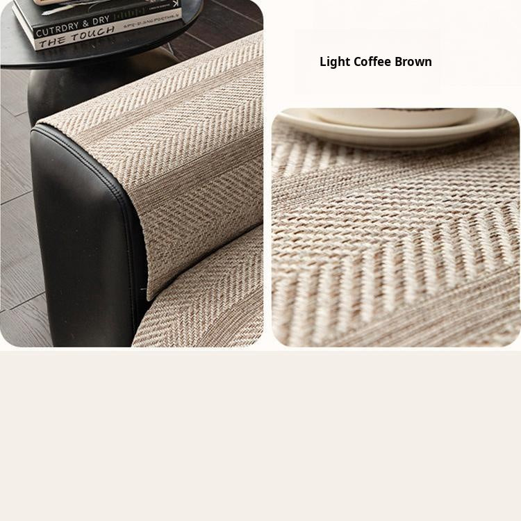 Light coffee brown weave and sofa styling