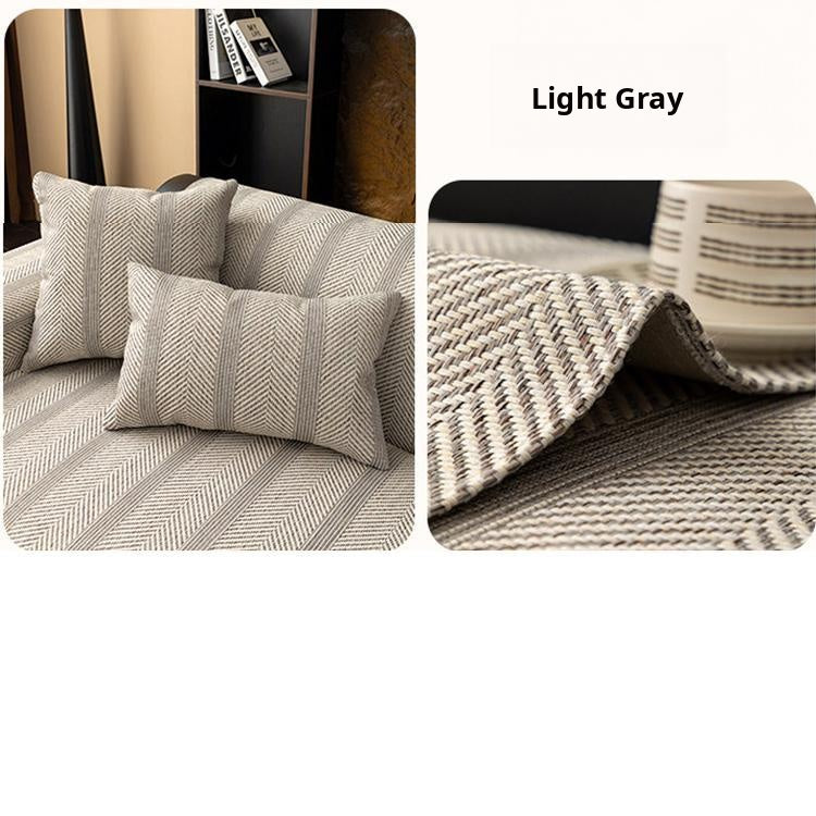 Light gray color and weave detail