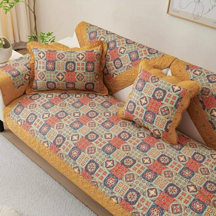 COLOR7 option for the Quilted Patchwork Cotton Modular Couch Cover