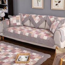 Rose checkerboard modular couch cover