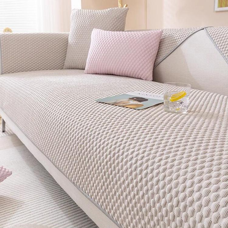 Khaki option for the Cooling Honeycomb Ice Silk Couch Cover
