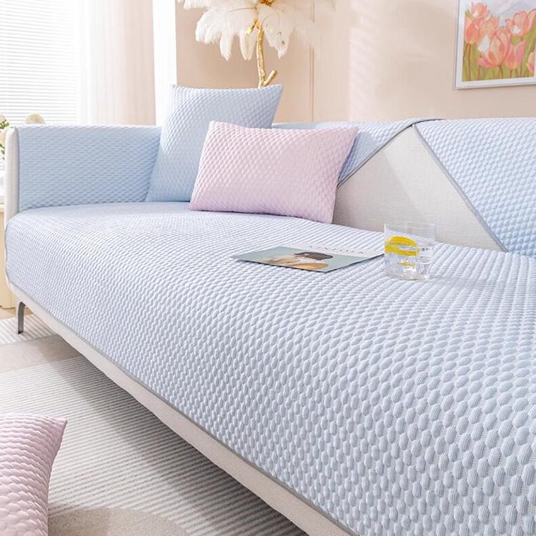 Light blue option for the Cooling Honeycomb Ice Silk Couch Cover