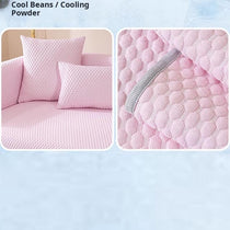 Pink ice silk color and texture detail