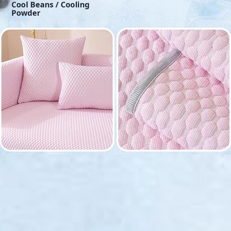 Pink ice silk color and texture detail