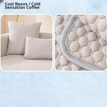 Khaki ice silk color and texture detail
