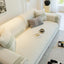 White option for the Two-Tone Bordered Chenille Modular Couch Cover