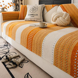 Striped Chenille Modular Sofa Cover for Pets - product detail 14