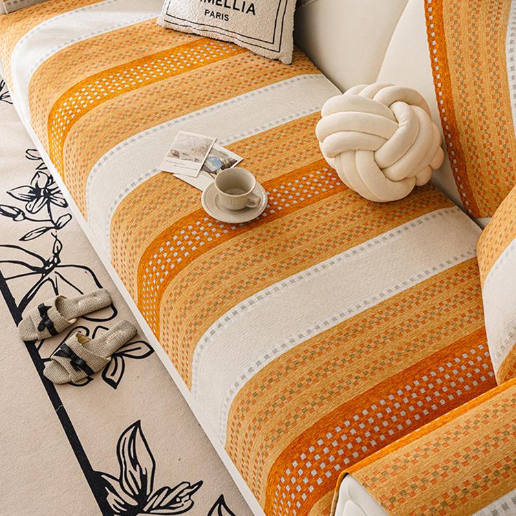 Striped Chenille Modular Sofa Cover for Pets - product detail 15-1