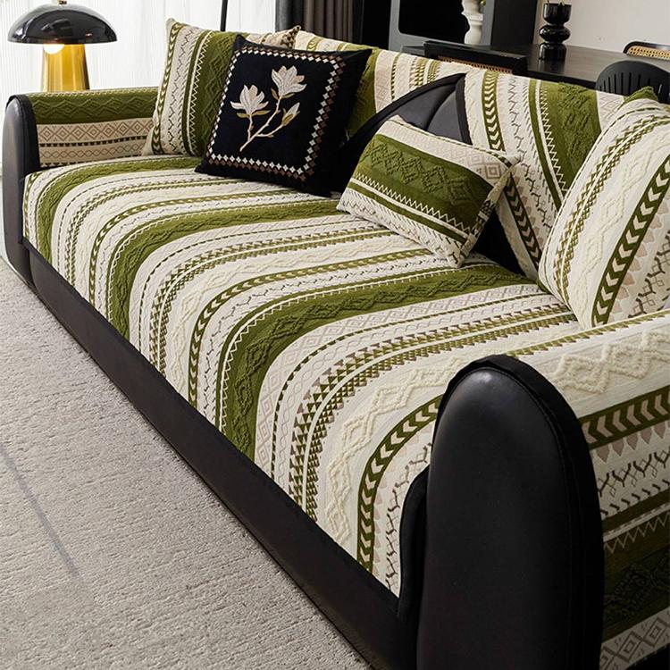 Boho Geometric Chenille Decorative Couch Cover – gsft-9041 Secondary image