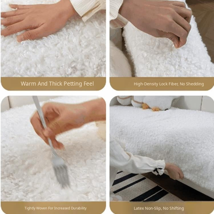 Plush Textured Modular Sofa Cover for Pets - product detail 04