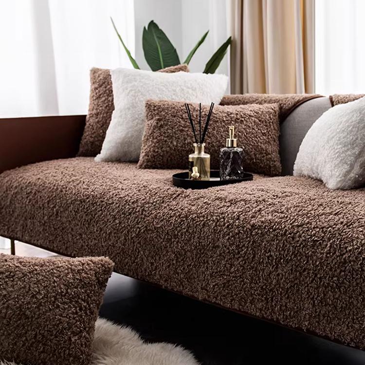 Plush Textured Modular Sofa Cover for Pets - product detail 05