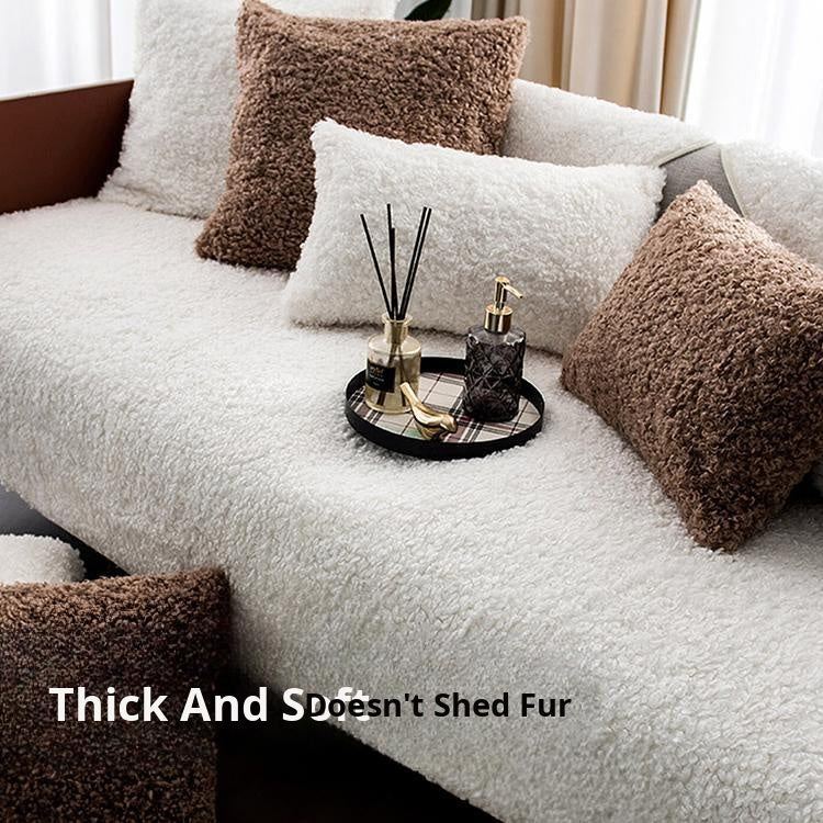 Plush Textured Modular Sofa Cover for Pets - product view 1 Main image