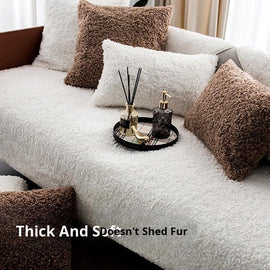 Plush Textured Modular Sofa Cover for Pets - product view 1