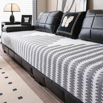 Houndstooth Chenille Modular Sofa Cover for Pets - Gray, Houndstooth A