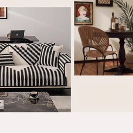 Houndstooth Chenille Modular Sofa Cover for Pets - product detail 03