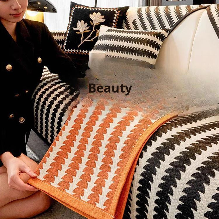 Houndstooth Chenille Modular Sofa Cover for Pets - product detail 11