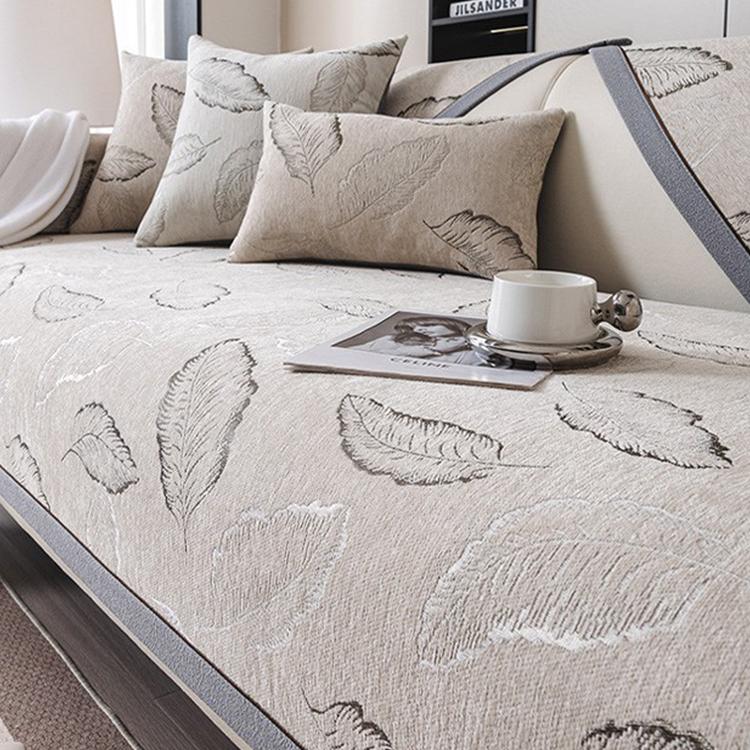Embossed Botanical Modular Sofa Cover for Pets - Brown