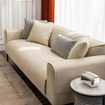 Minimalist Textured Modular Sofa Cover for Pets - Beige