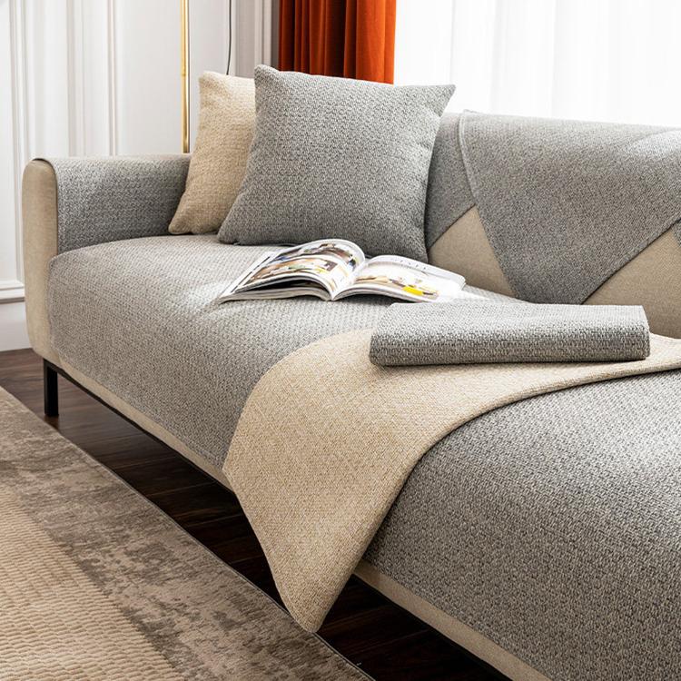 Minimalist Textured Modular Sofa Cover for Pets - product view 4 Main image