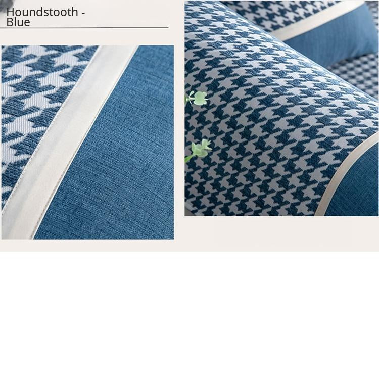 Color-Block Houndstooth Sofa Cover for Pets - product detail 24