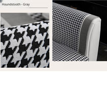 Color-Block Houndstooth Sofa Cover for Pets - product detail 27