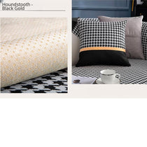 Color-Block Houndstooth Sofa Cover for Pets - product detail 30