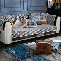 Color-Block Houndstooth Sofa Cover for Pets - product detail 31