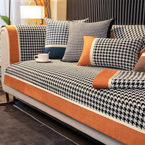Color-Block Houndstooth Sofa Cover for Pets - product view 1