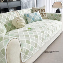Plaid Ice Silk Modular Sofa Cover for Pets - product detail 11