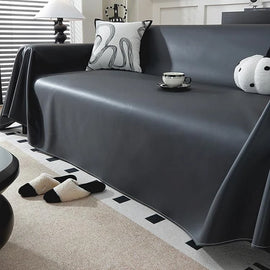 Water-Resistant Faux Leather One-Piece Couch Cover – gsft-9134 detail 7