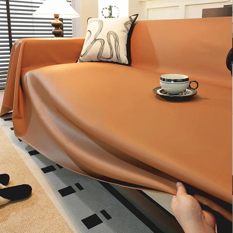 Water-Resistant Faux Leather One-Piece Couch Cover – gsft-9134 detail 15