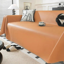 Water-Resistant Faux Leather One-Piece Couch Cover – gsft-9134 detail 21