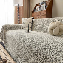 Playful Star Chenille One-Piece Couch Cover – gsft-9136 - gsft-9136-a2-GY