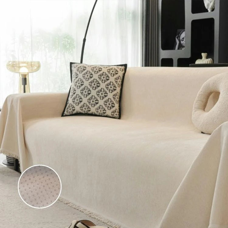 Playful Star Chenille One-Piece Couch Cover – gsft-9136 - gsft-9136-a5-BE