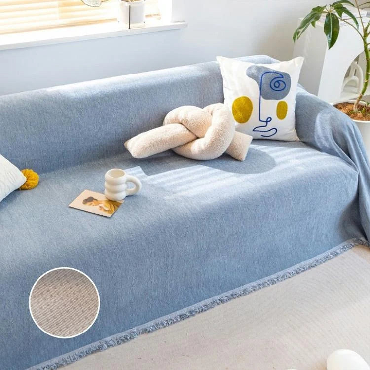 Playful Star Chenille One-Piece Couch Cover – gsft-9136 - gsft-9136-a5-BU