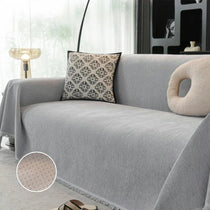 Playful Star Chenille One-Piece Couch Cover – gsft-9136 - gsft-9136-a5-LGY