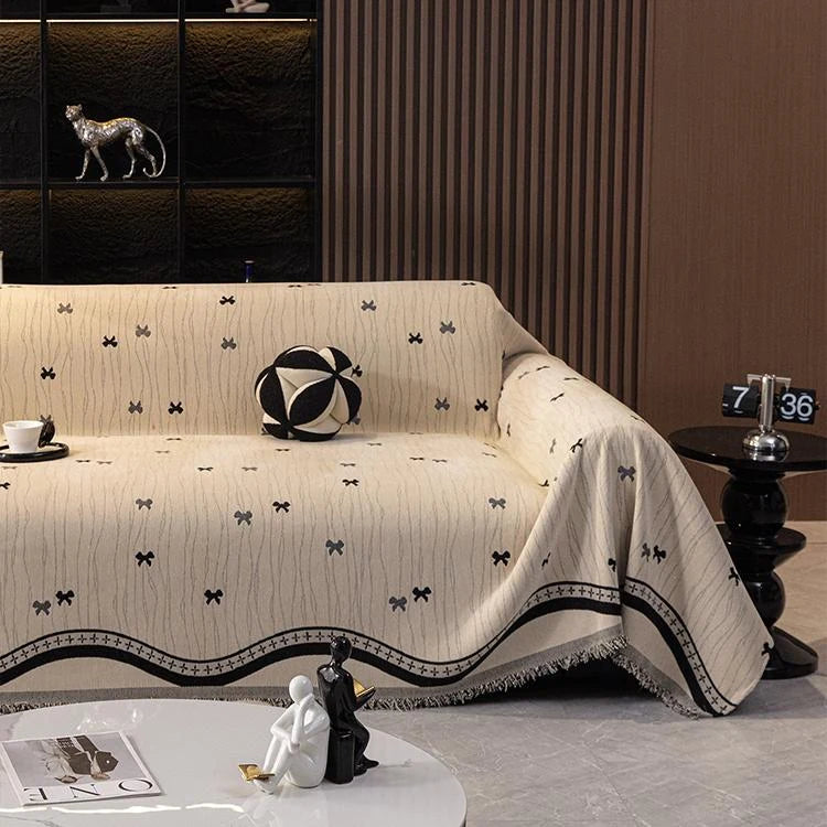 Playful Star Chenille One-Piece Couch Cover – gsft-9136 main image Imagen principal del producto