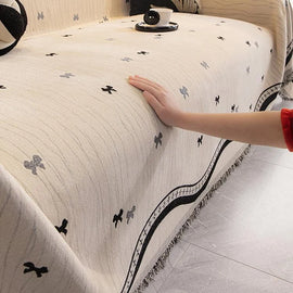 Playful Star Chenille One-Piece Couch Cover – gsft-9136 detail 5