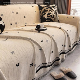 Playful Star Chenille One-Piece Couch Cover – gsft-9136 detail 7
