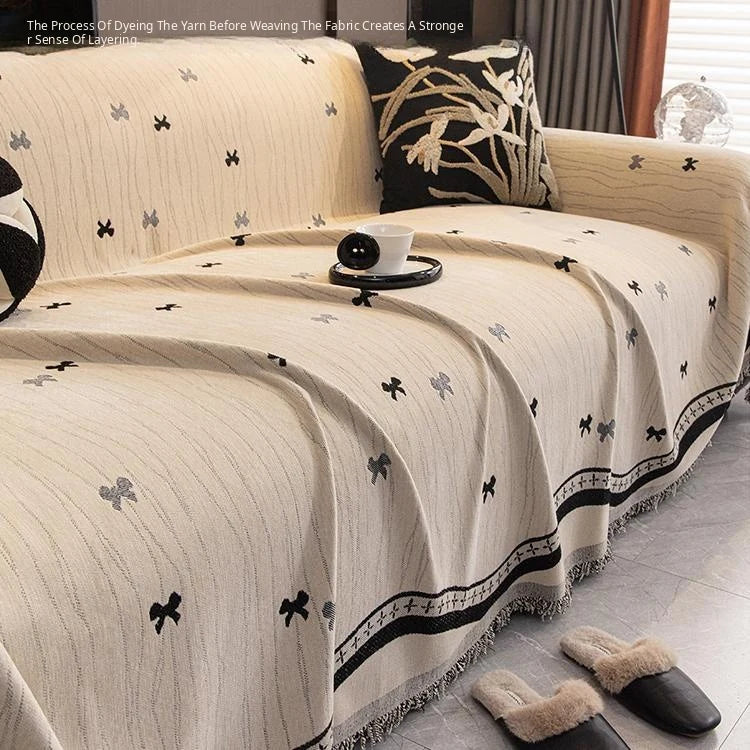 Playful Star Chenille One-Piece Couch Cover – gsft-9136 detail 7