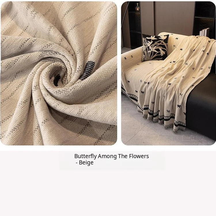 Playful Star Chenille One-Piece Couch Cover – gsft-9136 detail 12