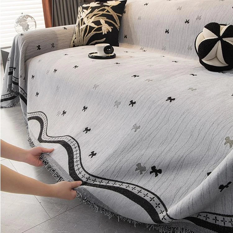 Playful Star Chenille One-Piece Couch Cover – gsft-9136 detail 13