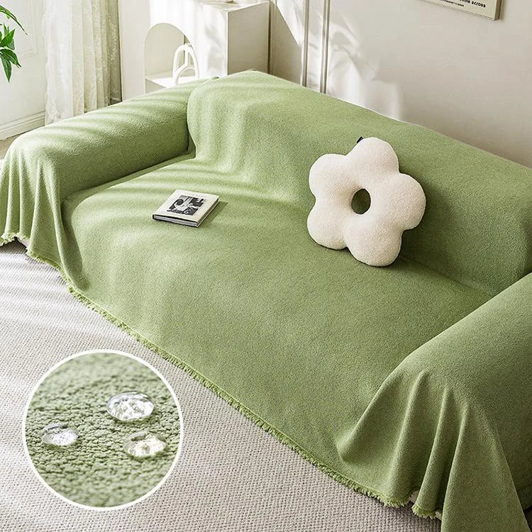 Cloud-Soft Plush One-Piece Couch Cover – gsft-9137 - gsft-9137-a1-GN
