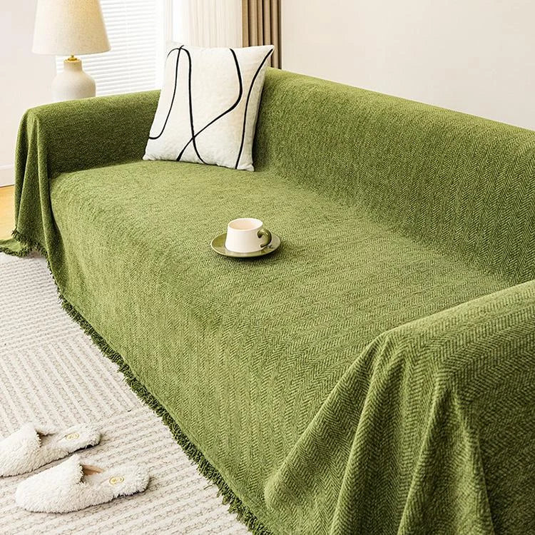 Cloud-Soft Plush One-Piece Couch Cover – gsft-9137 - gsft-9137-a3-GN