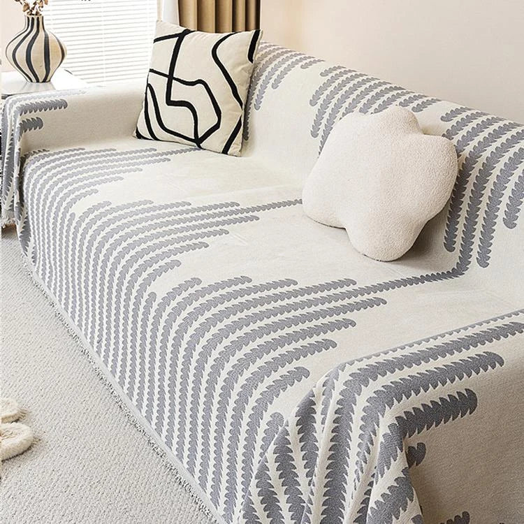 Cloud-Soft Plush One-Piece Couch Cover – gsft-9137 - gsft-9137-a4-GY