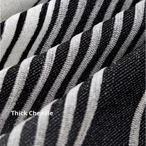 Modern Striped Chenille One-Piece Couch Cover – gsft-9139 detail 3