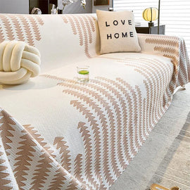 Cooling Textured Ice Silk One-Piece Couch Cover – gsft-9140 - gsft-9140-a2-LBN