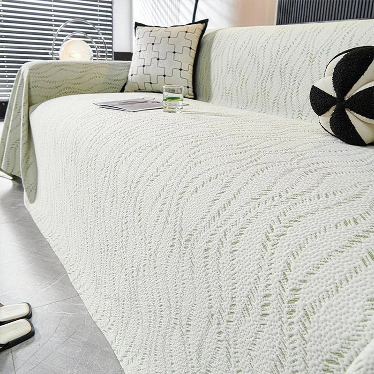 Cooling Textured Ice Silk One-Piece Couch Cover – gsft-9140 - gsft-9140-a3-GN