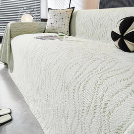 Cooling Textured Ice Silk One-Piece Couch Cover – gsft-9140 - gsft-9140-a3-GN